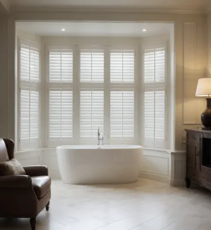 Plantation shutters adding value to an Atlanta home