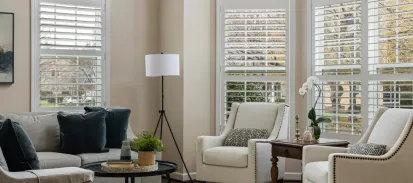 Modern window treatment trends in an Atlanta living room