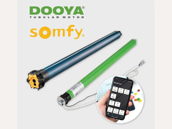 Dooya and Somfy awning motor options