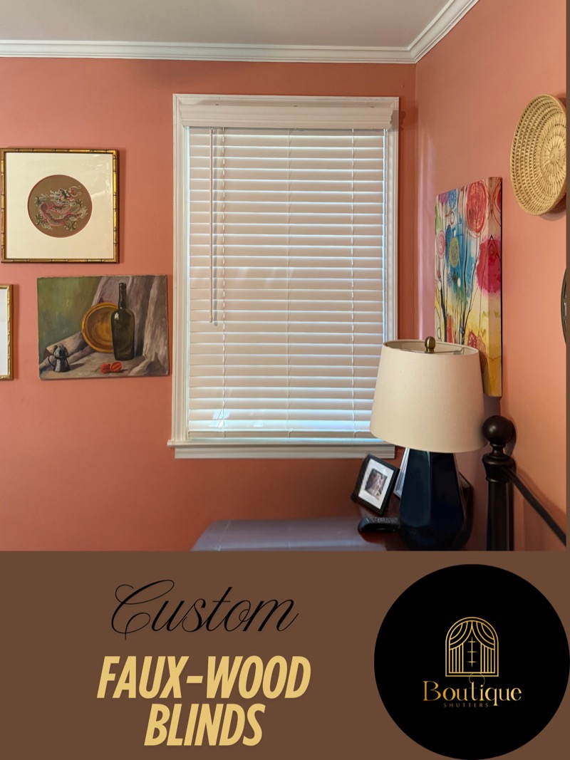 Custom Faux-Wood Blinds