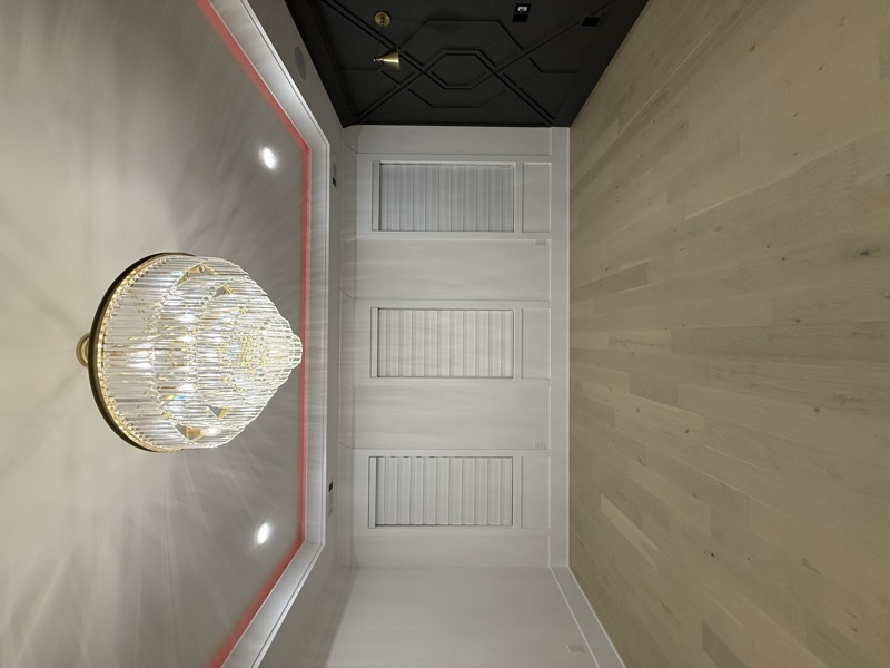 Luxury Room Sheer Shades with Chandelier