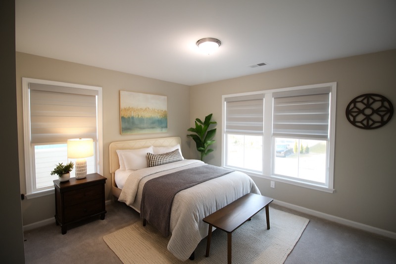 Zebra Shades Bedroom